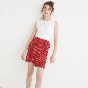 Madewell Wrap Mini Skirt in Bandana Flower Size 00